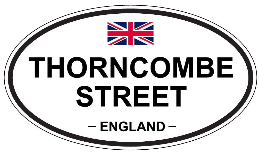 THORNCOMBE STREET, England - Oval Magnet