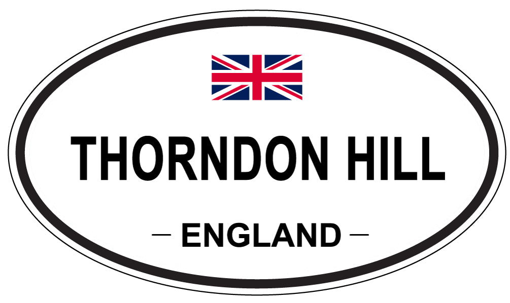THORNDON HILL, England - Oval Magnet