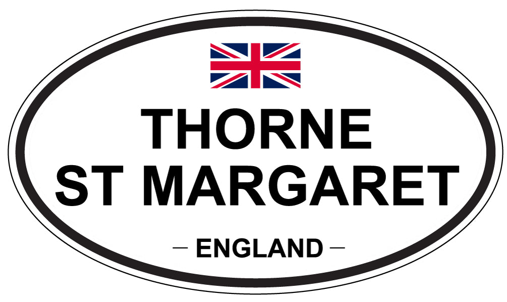 THORNE ST MARGARET, ENGLAND - Oval Sticker