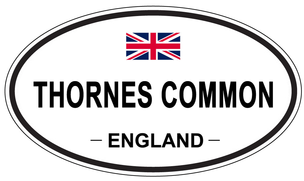 THORNES COMMON, ENGLAND - Oval Sticker