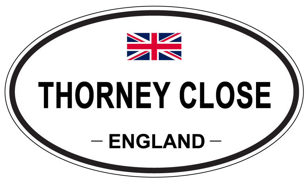 THORNEY CLOSE, England - Oval Magnet