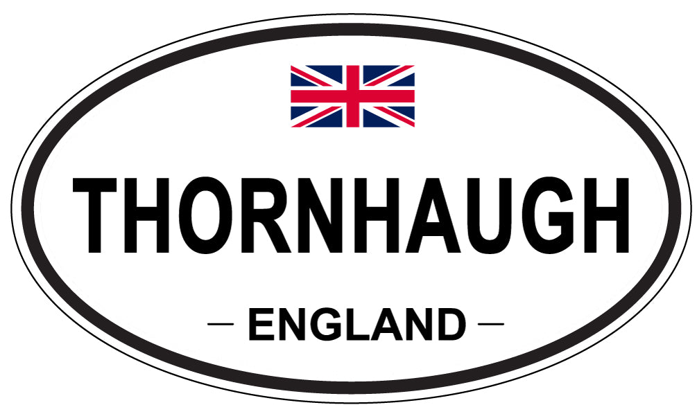 THORNHAUGH, ENGLAND - Oval Sticker