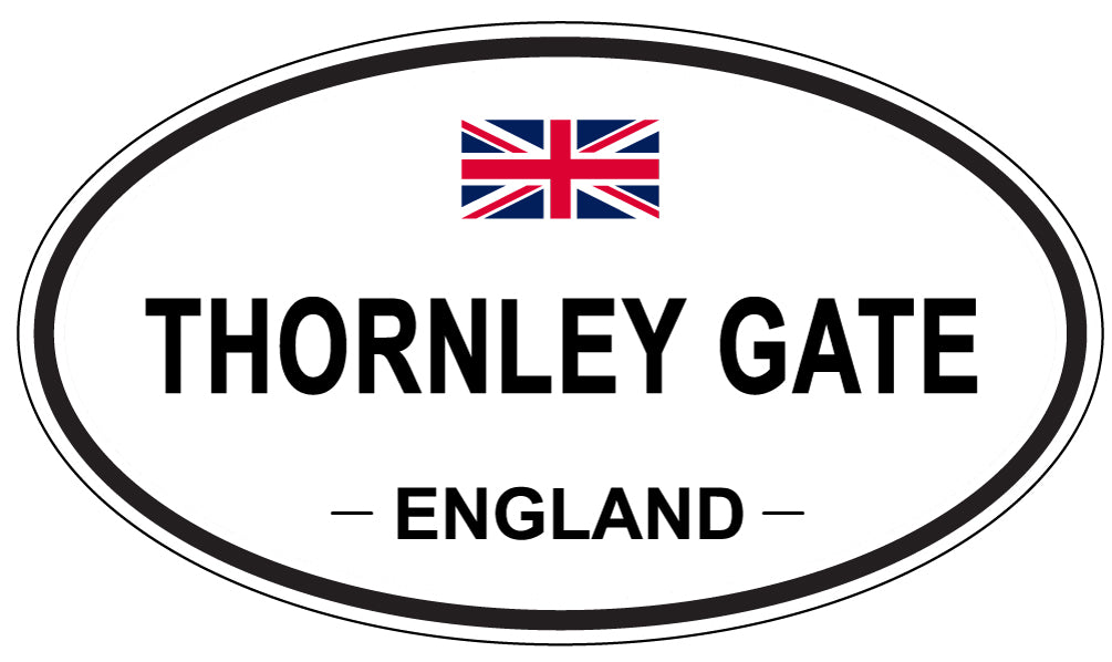 THORNLEY GATE, England - Oval Magnet