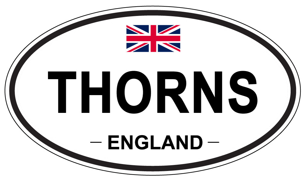 THORNS, England - Oval Magnet