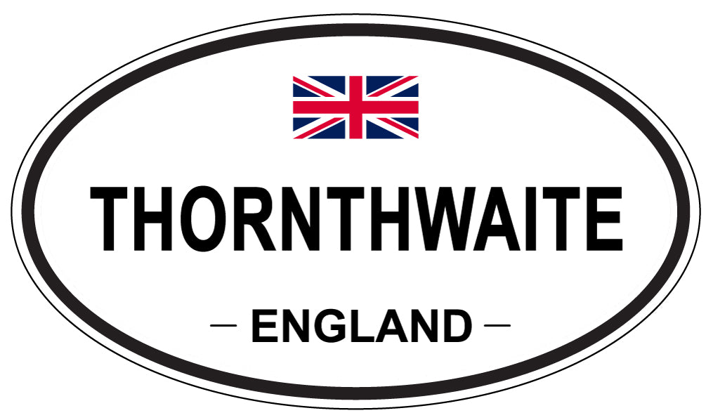 THORNTHWAITE, ENGLAND - Oval Sticker