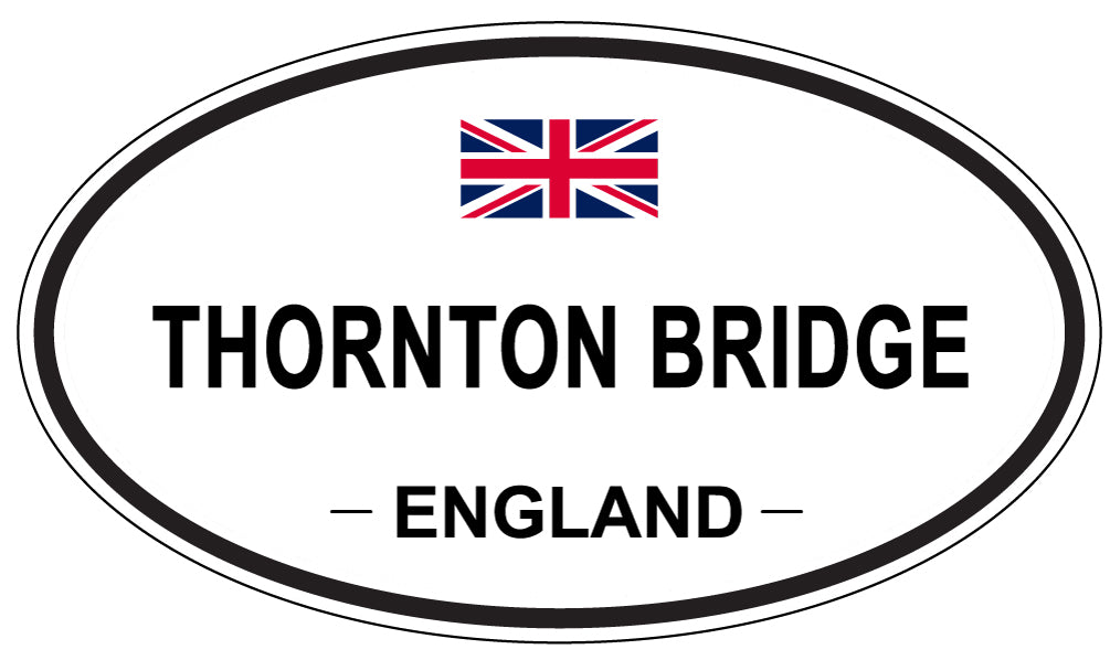 THORNTON BRIDGE, England - Oval Magnet