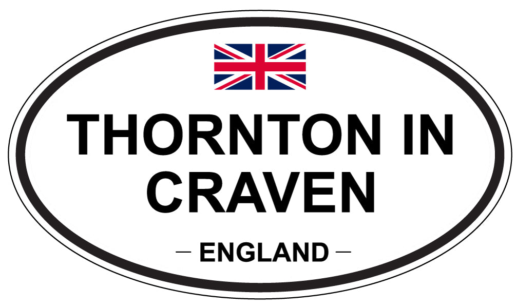 THORNTON IN CRAVEN, England - Oval Magnet