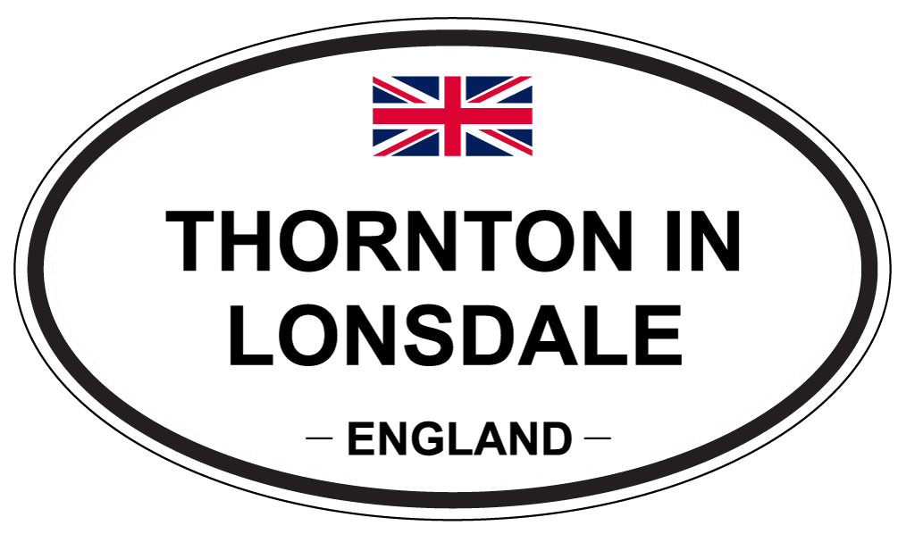 THORNTON IN LONSDALE, England - Oval Magnet