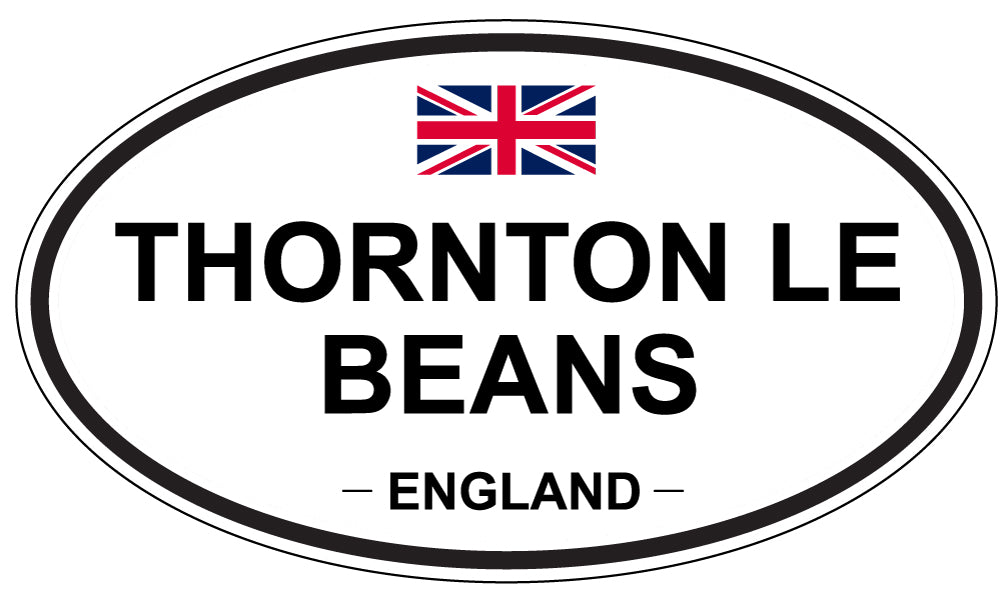 THORNTON LE BEANS, England - Oval Magnet