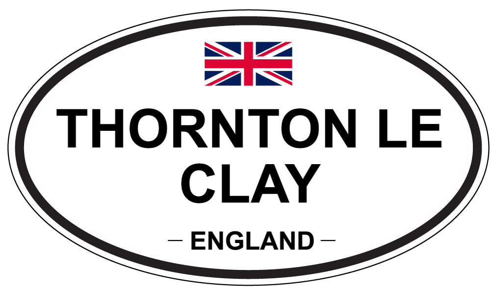 THORNTON LE CLAY, England - Oval Magnet
