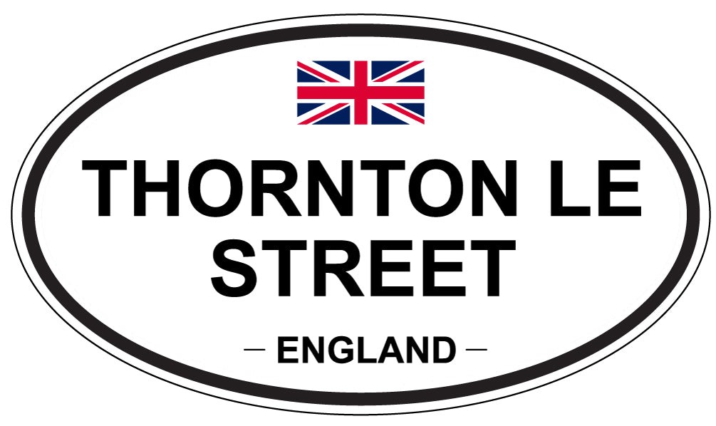 THORNTON LE STREET, England - Oval Magnet