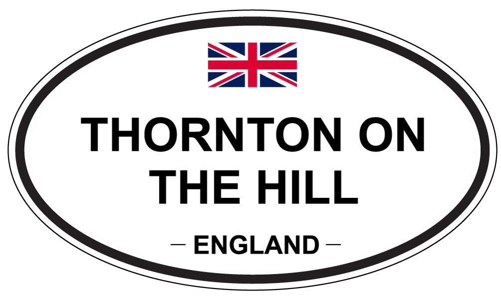 THORNTON ON THE HILL, England - Oval Magnet