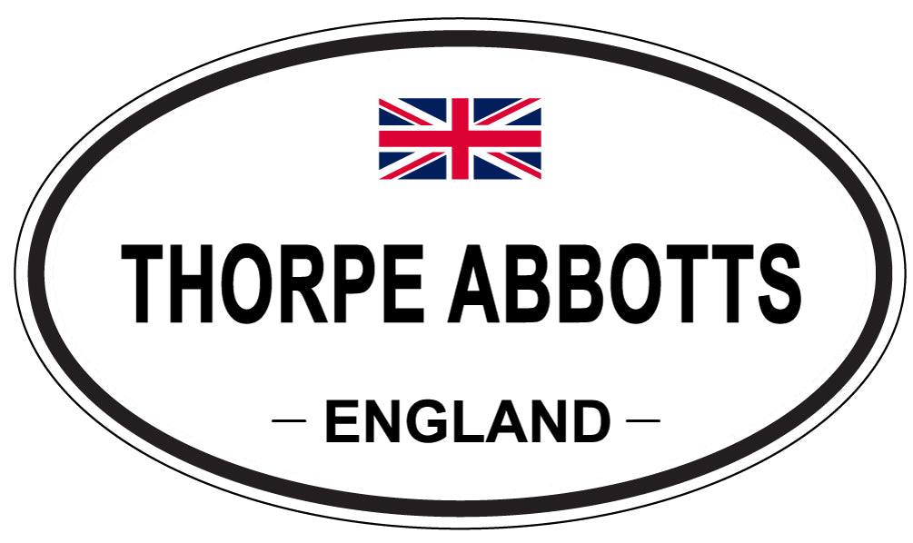 THORPE ABBOTTS, England - Oval Magnet