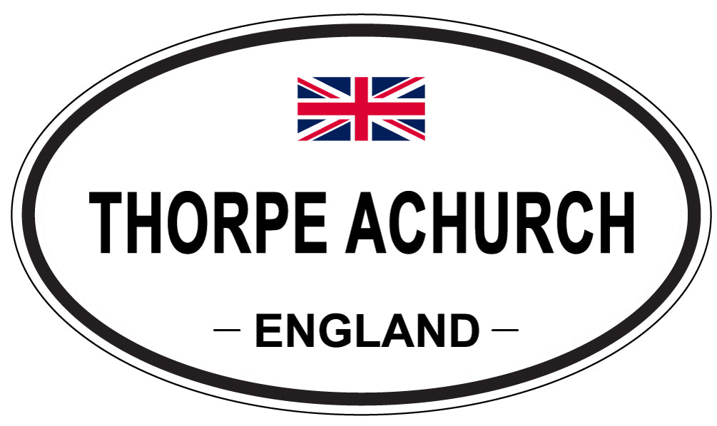 THORPE ACHURCH, England - Oval Magnet