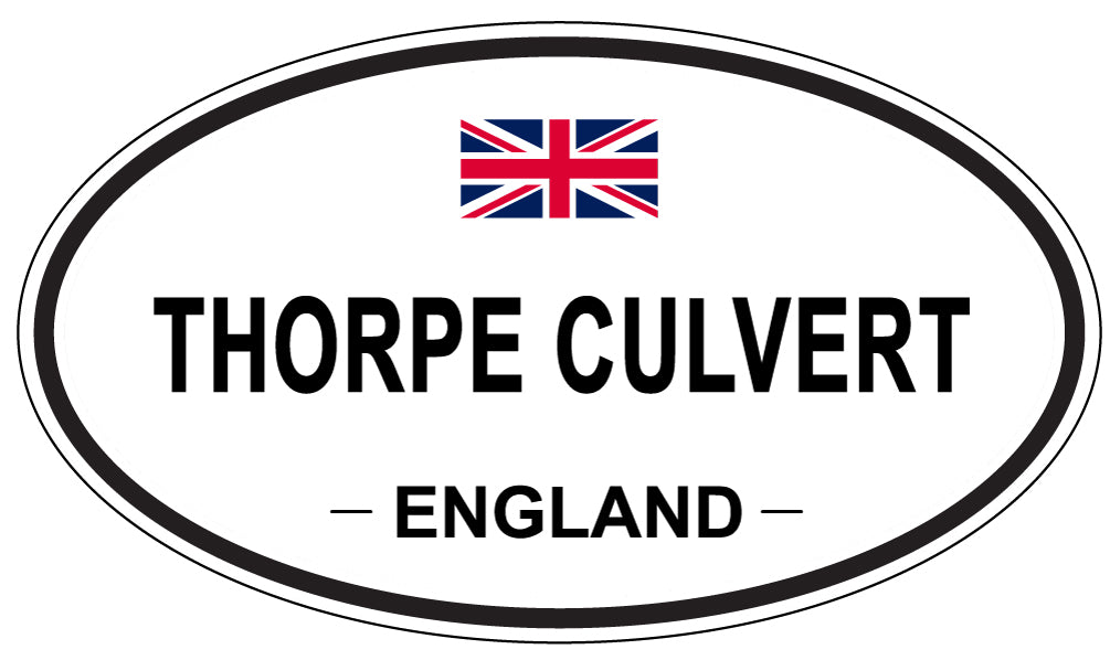 THORPE CULVERT, England - Oval Magnet