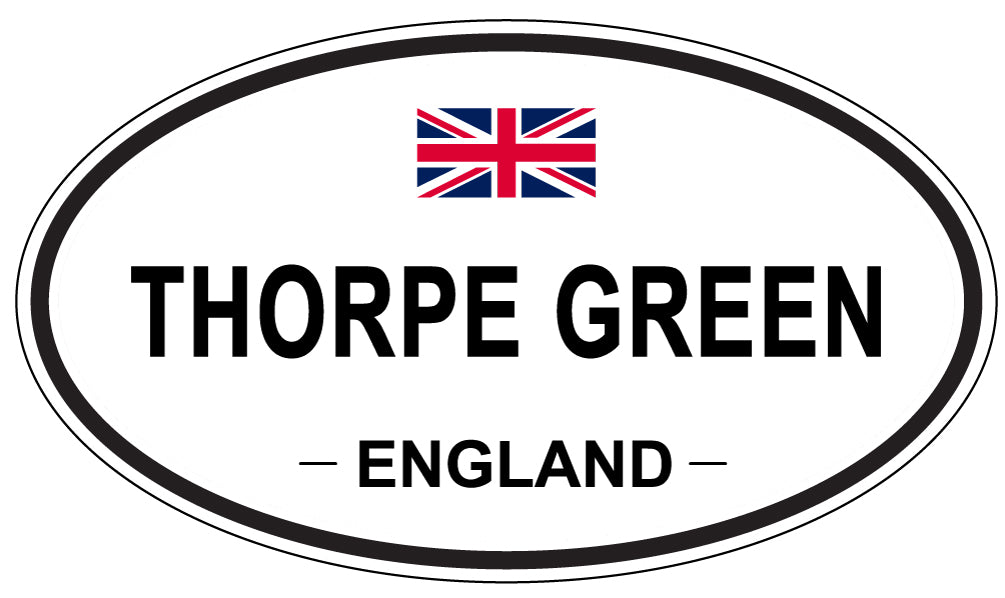 THORPE GREEN, ENGLAND - Oval Sticker
