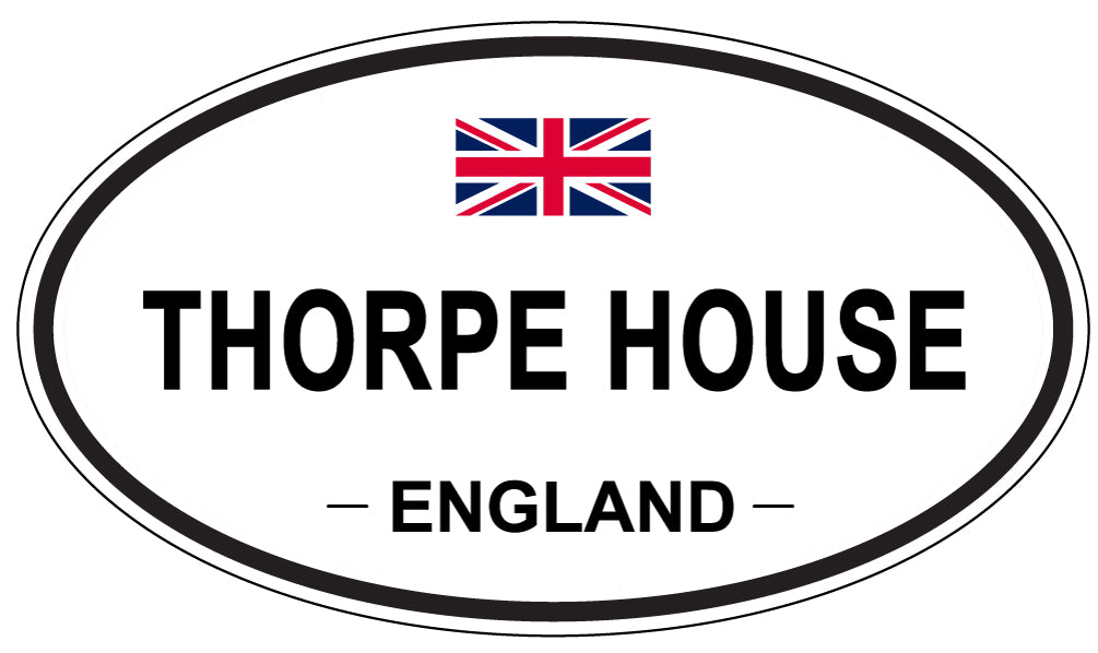 THORPE HOUSE, England - Oval Magnet