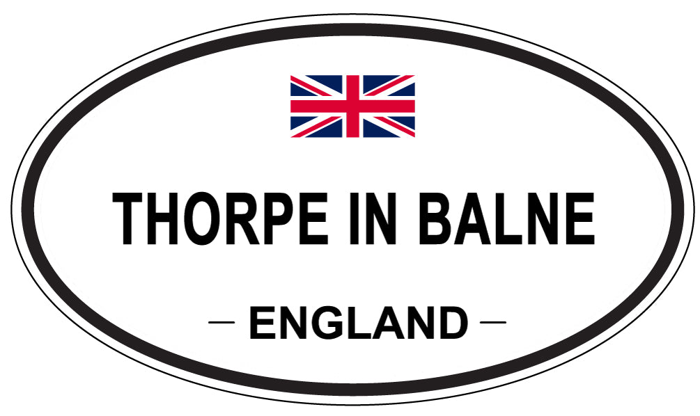 THORPE IN BALNE, England - Oval Magnet