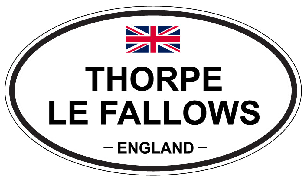 THORPE LE FALLOWS, England - Oval Magnet