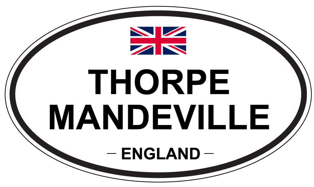 THORPE MANDEVILLE, England - Oval Magnet