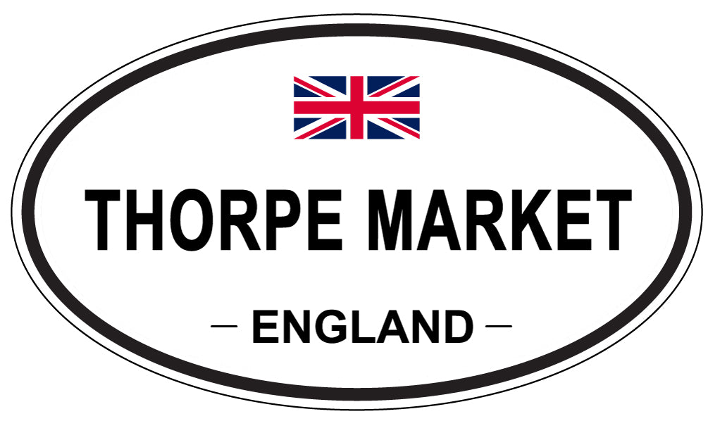 THORPE MARKET, England - Oval Magnet