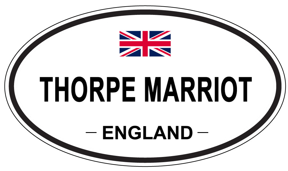 THORPE MARRIOT, England - Oval Magnet
