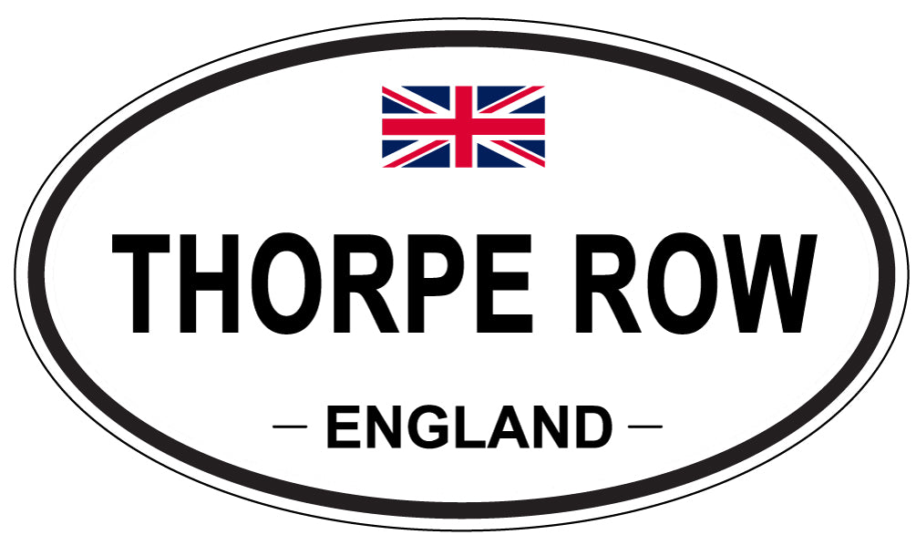 THORPE ROW, England - Oval Magnet