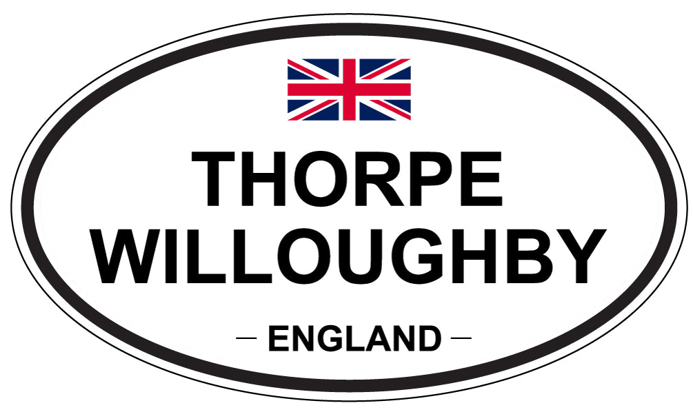THORPE WILLOUGHBY, England - Oval Magnet