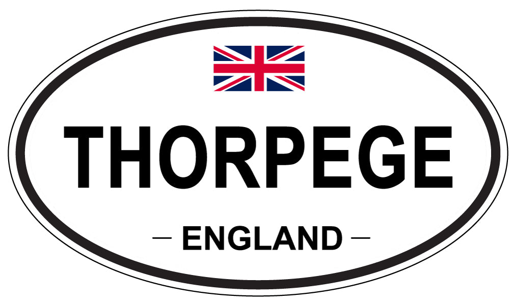 THORPEGE, England - Oval Magnet