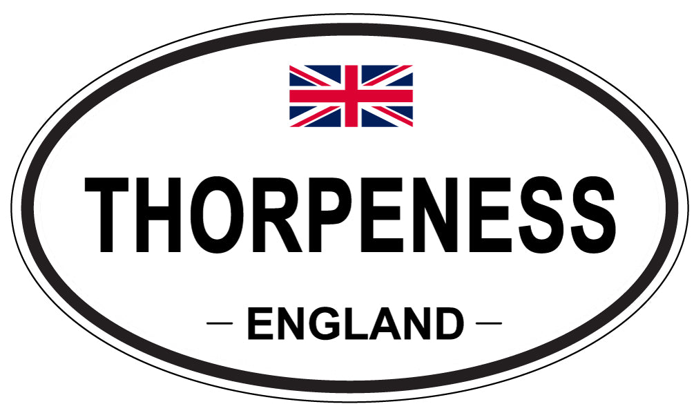 THORPENESS, England - Oval Magnet