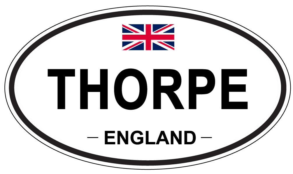 THORPE, England - Oval Magnet