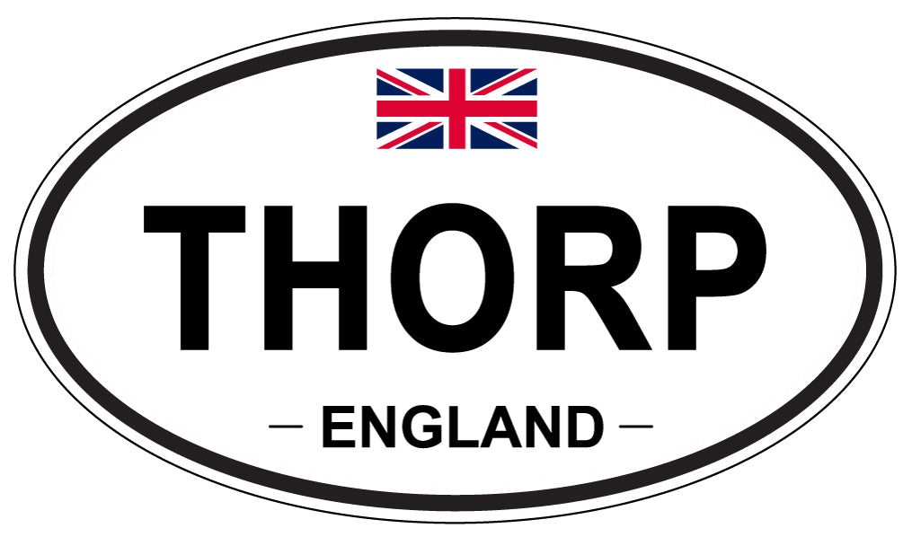THORP, England - Oval Magnet