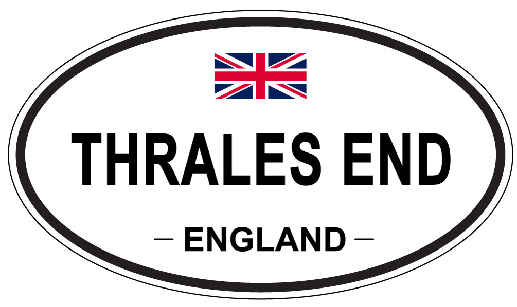 THRALES END, England - Oval Magnet