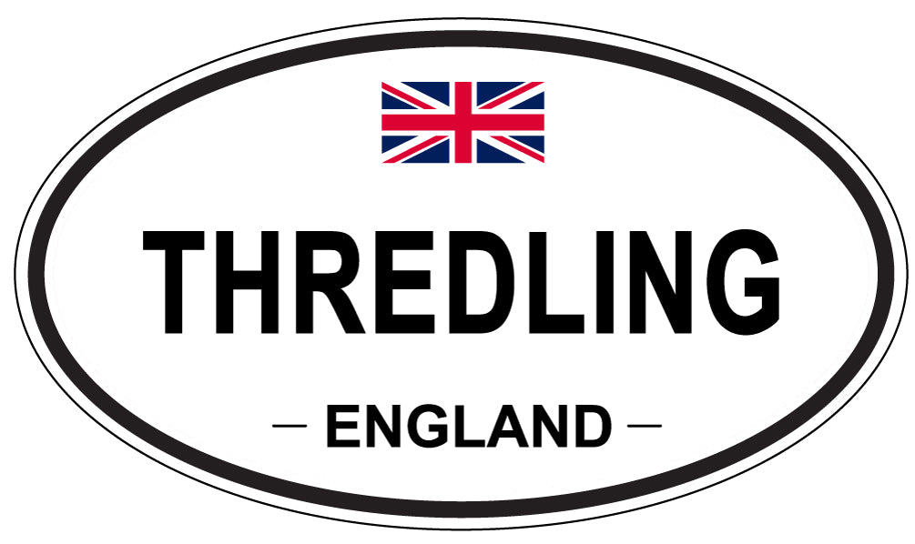 THREDLING, England - Oval Magnet