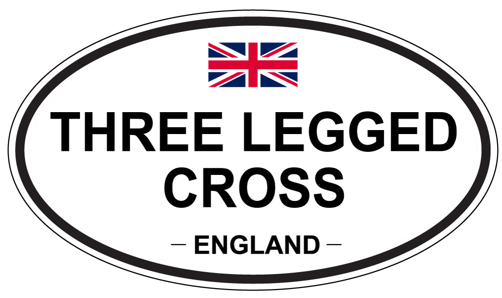 THREE LEGGED CROSS, England - Oval Magnet