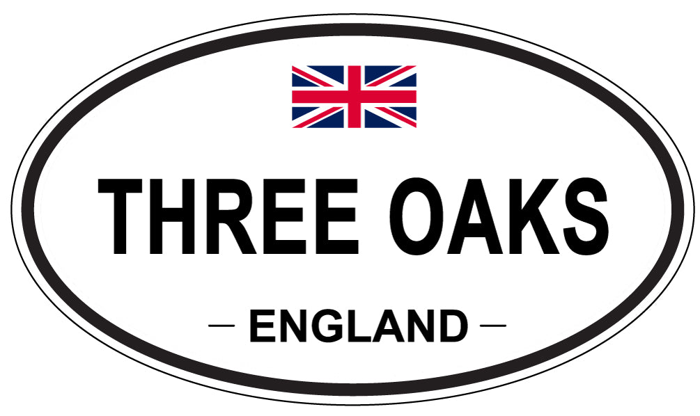 THREE OAKS, England - Oval Magnet