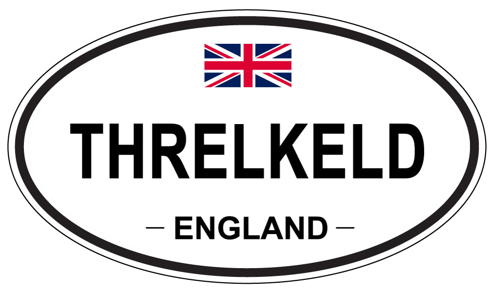 THRELKELD, England - Oval Magnet