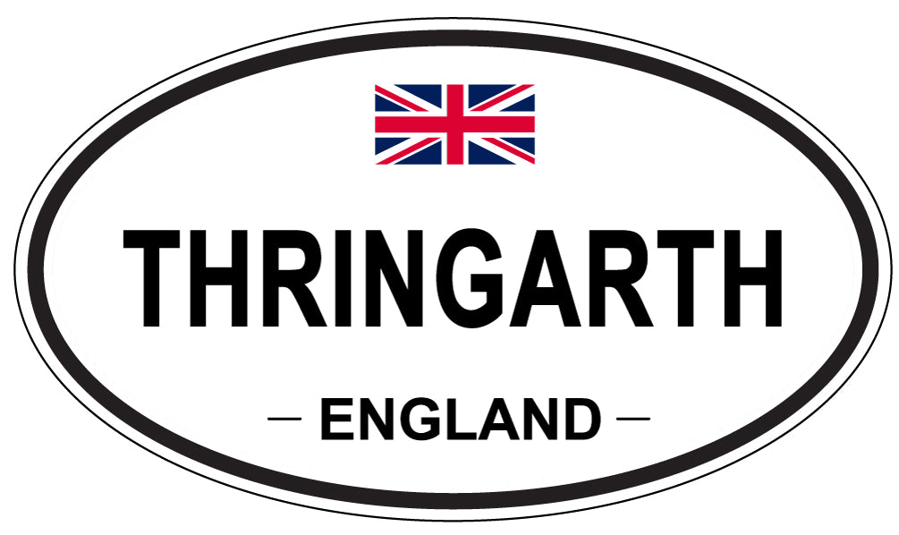 THRINGARTH, England - Oval Magnet