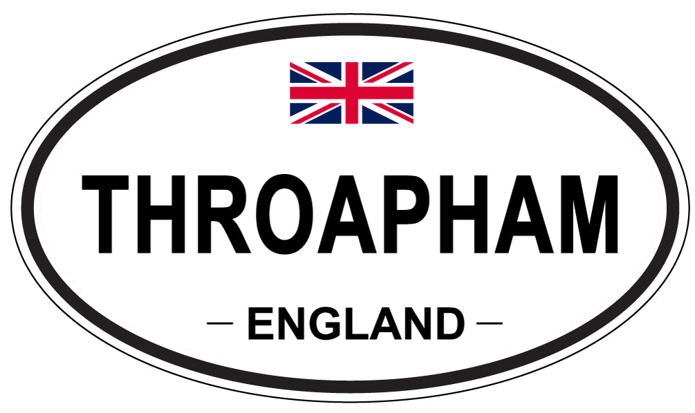 THROAPHAM, England - Oval Magnet
