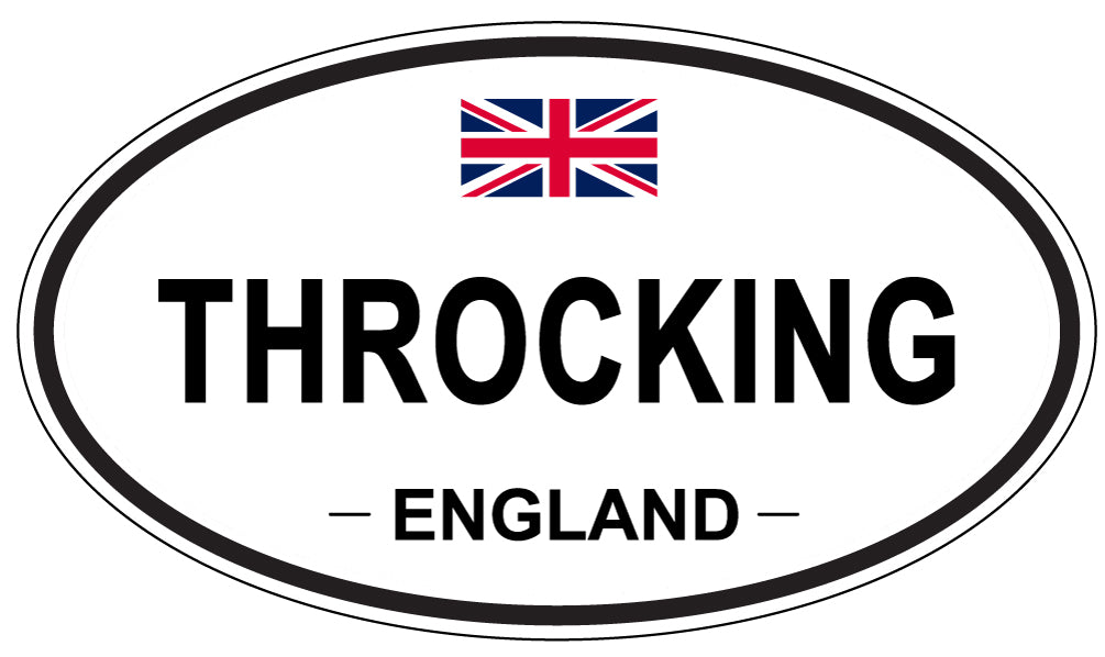 THROCKING, England - Oval Magnet