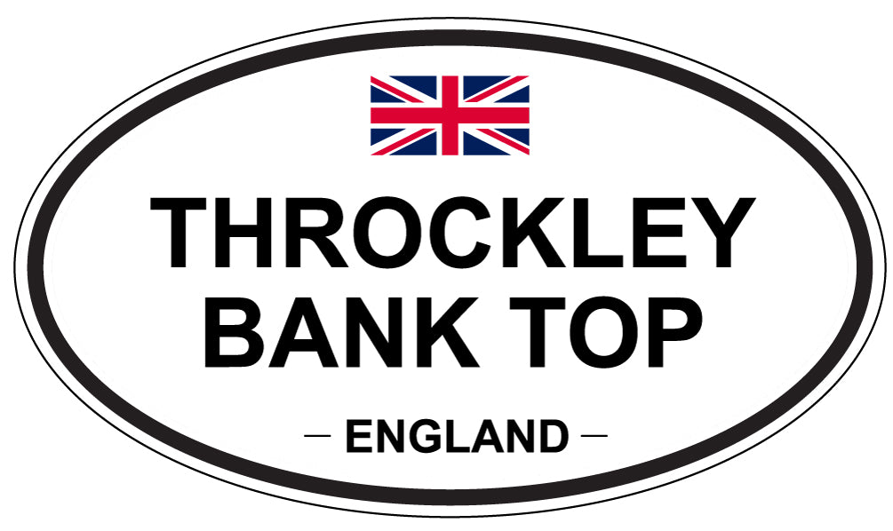 THROCKLEY BANK TOP, England - Oval Magnet