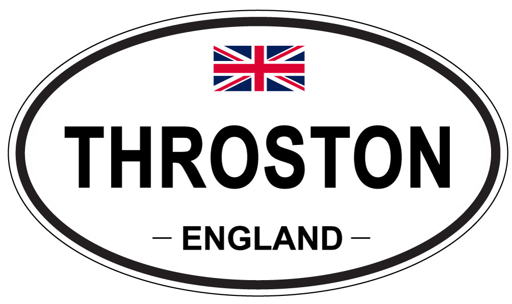 THROSTON, England - Oval Magnet