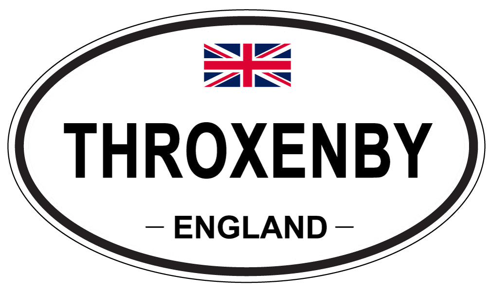 THROXENBY, England - Oval Magnet
