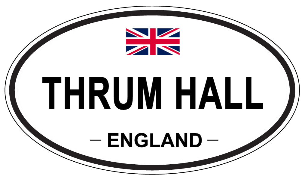 THRUM HALL, England - Oval Magnet