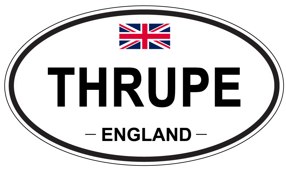 THRUPE, England - Oval Magnet