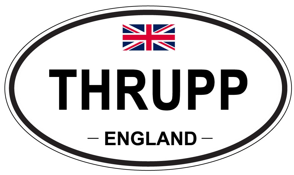 THRUPP, England - Oval Magnet
