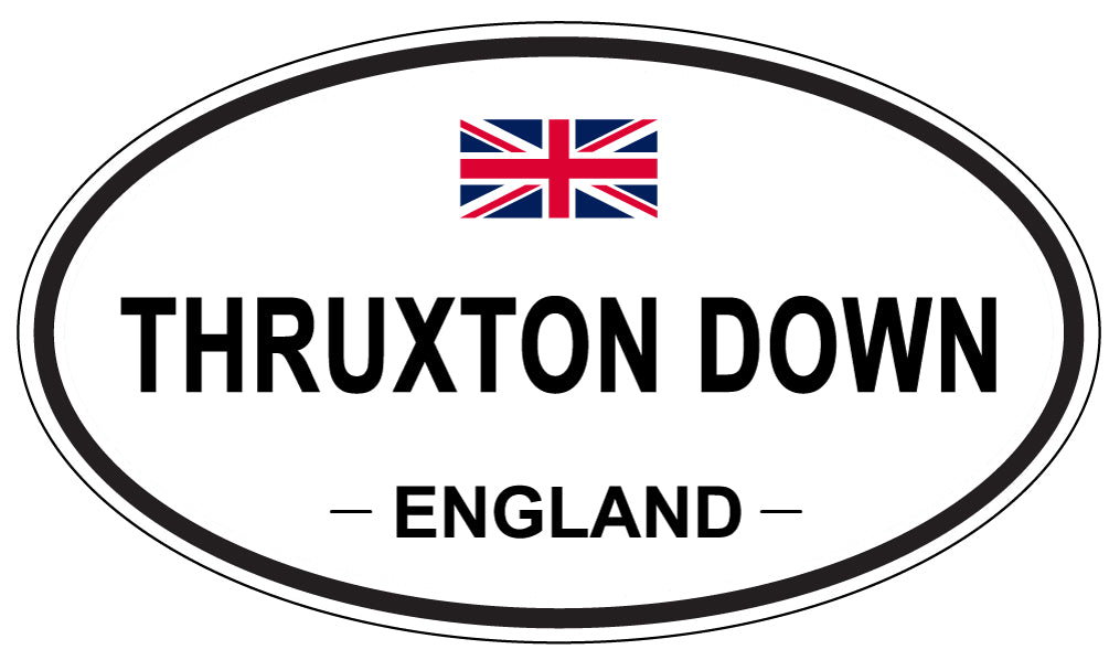 THRUXTON DOWN, England - Oval Magnet