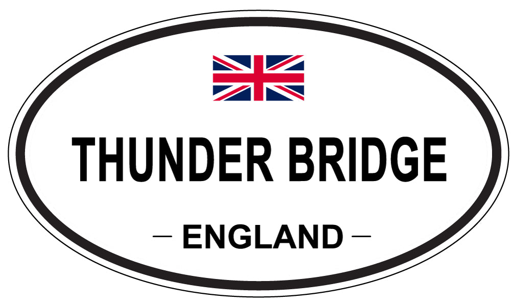 THUNDER BRIDGE, England - Oval Magnet