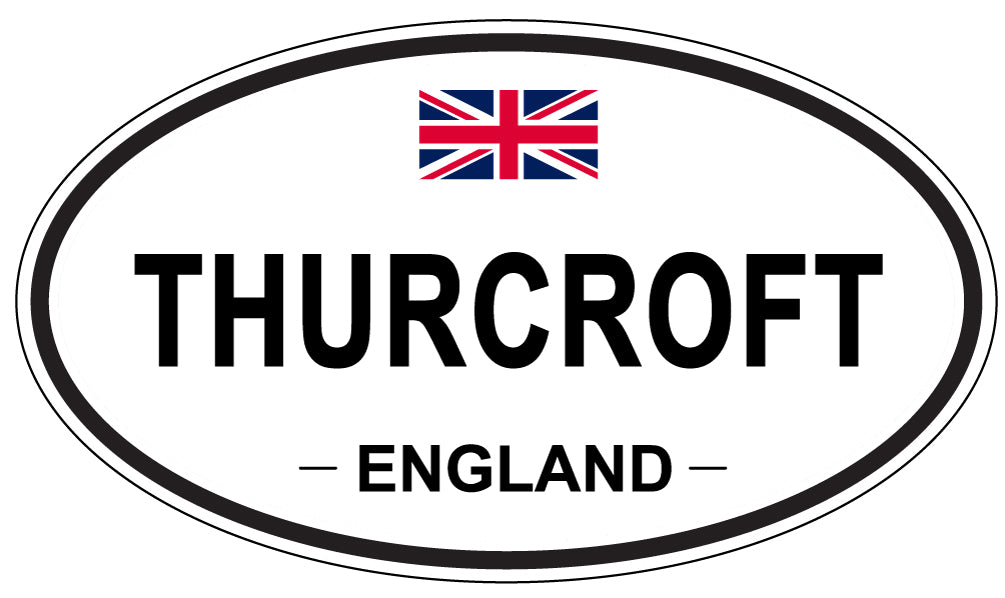 THURCROFT, England - Oval Magnet