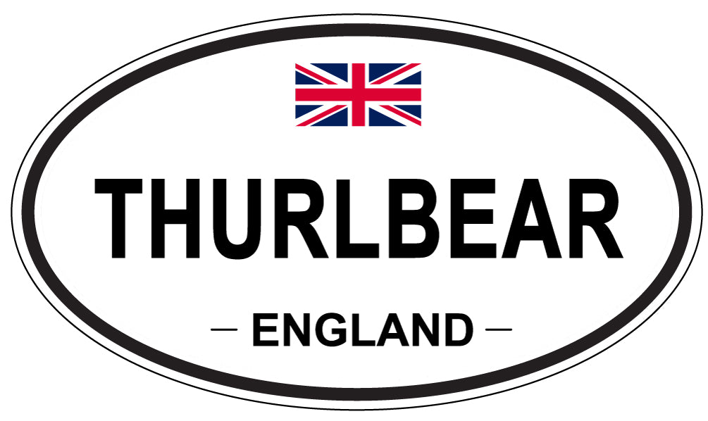 THURLBEAR, England - Oval Magnet
